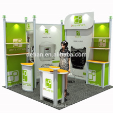 Detian Offer aluminum frame 10x20 to 10x10 modular booth system